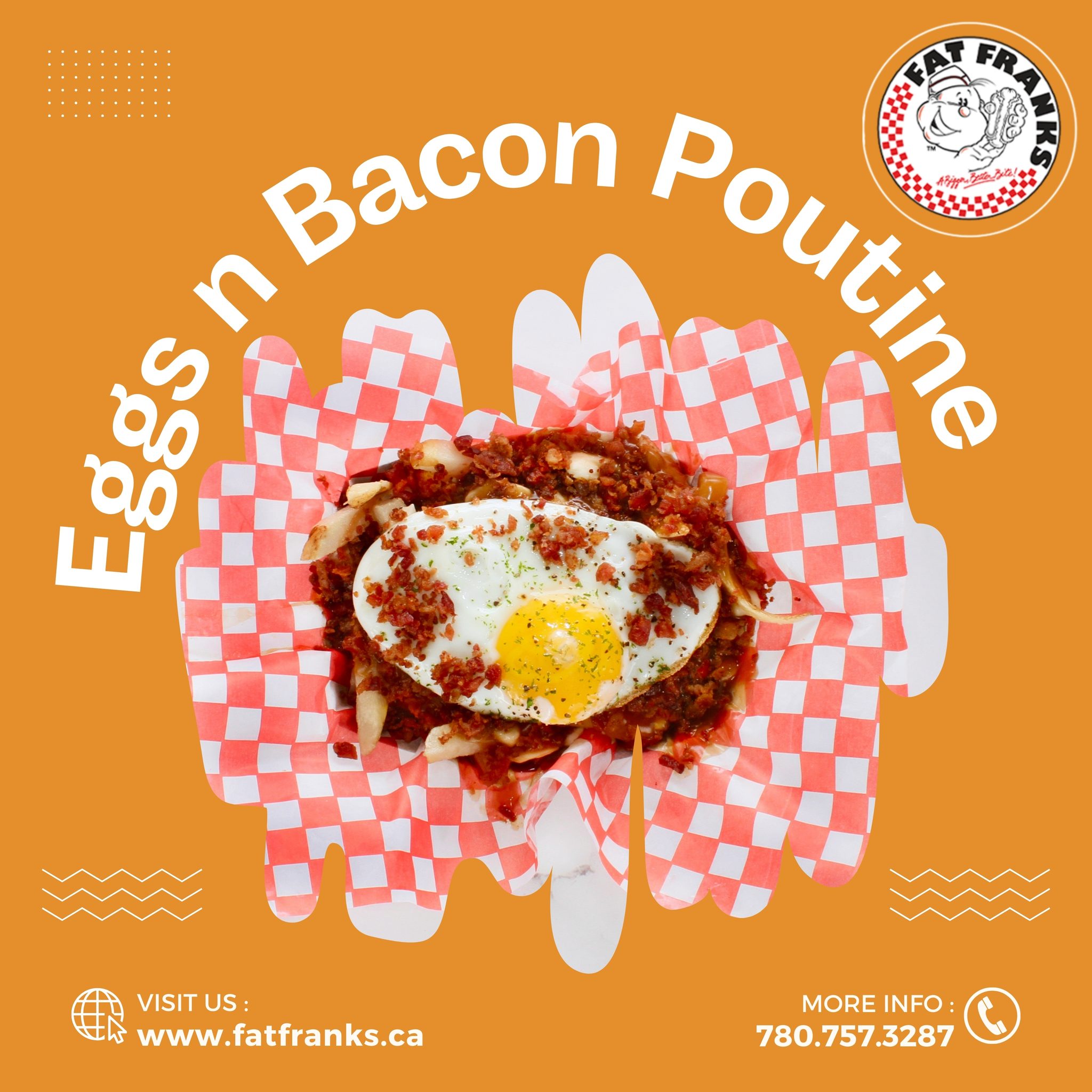 Fat Franks Eggs N Bacon Poutine